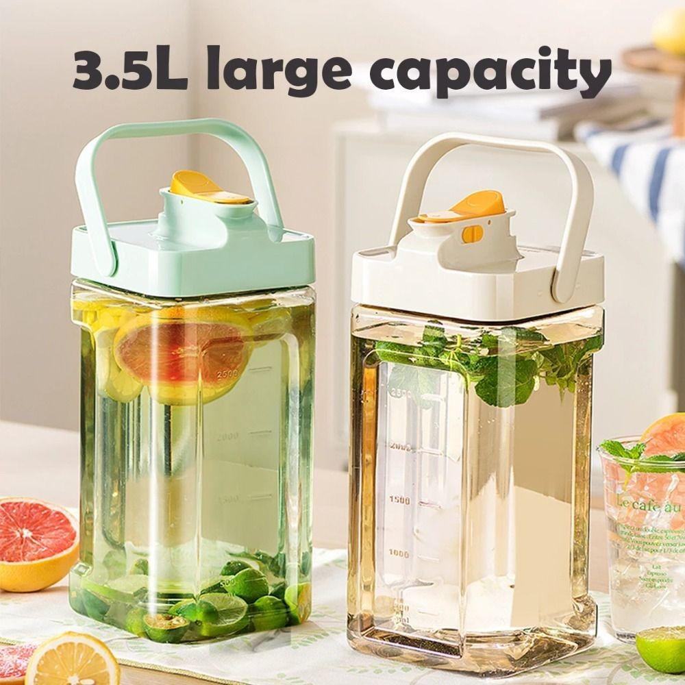 2.3L/3.5L Water Bottle with Faucet Drinking Bottle Refrigerator Cold Water Jug Cold Water Bottle