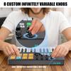 Профессиональный портативный MIDI-контроллер с 25 клавишами, отзывчивыми клавишами и цветными пэдами, пластиковая текстура, для различных устройств