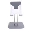 Desk Tablet Stand Adjustable Foldable 360 Degrees  Rotating Metal Desk Tablet Holder for Cell Phone Silver