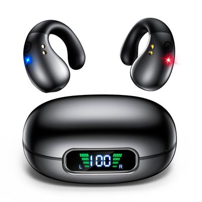 Первый в отрасли True OWS Bluetooth Беспроводная Костная Проводимость Инновационная и Петлевая Бинауральная Связь с Шумовым Утечкой Звука Сенсорное Неправильное Управление Светодиодная Полная