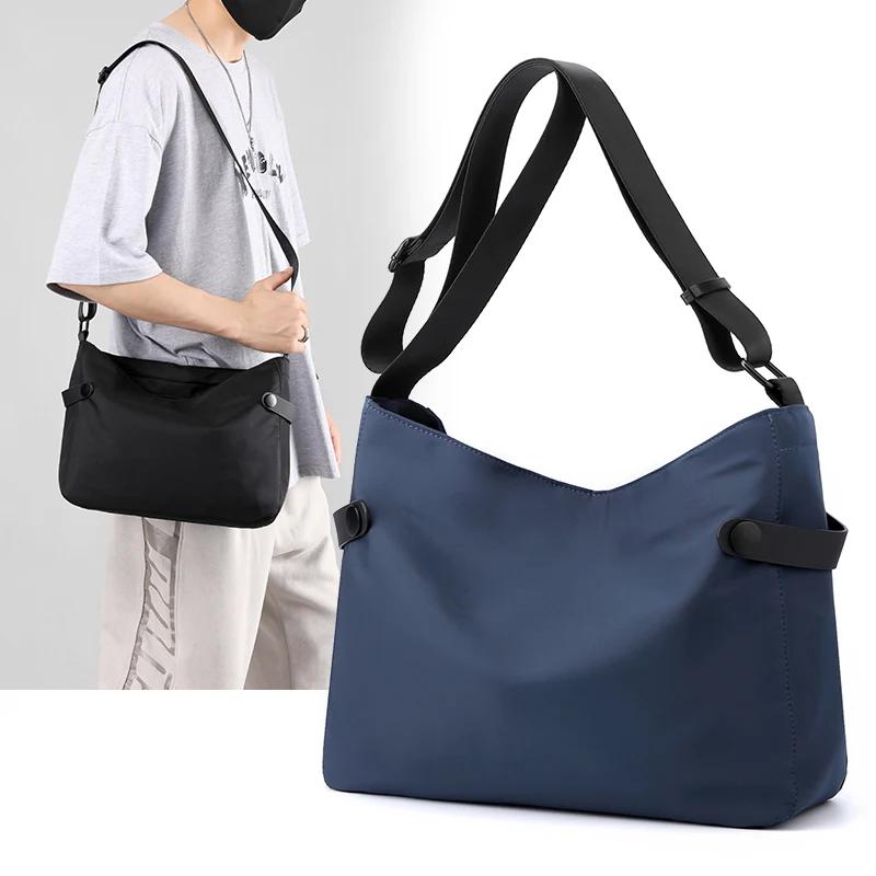 Men's Casual Large Capaci Messenger Bag Lightweight Single Shoulder Backpack Fashion Crossbody Bag Korean Sle Youth Leisure