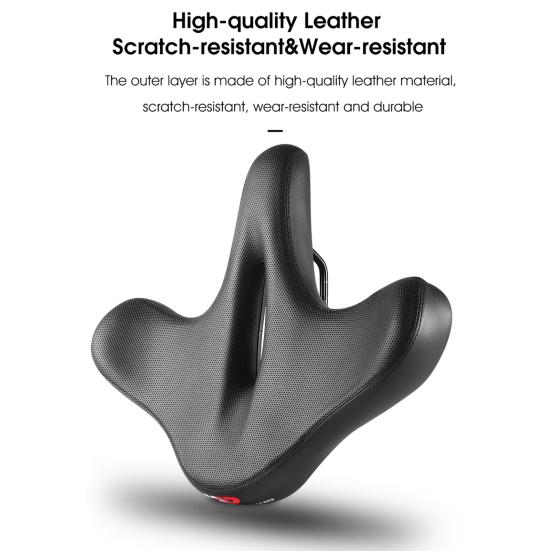 Полое велосипедное седло, утолщенное амортизирующее велосипедное сиденье из искусственной кожи для езды на велосипеде