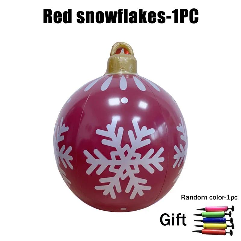 Супер 60см Надувной Рождественский Шар ПВХ Надувное Украшение для Уличного Двора Крыльца Сада Праздничный Декор для Вечеринки