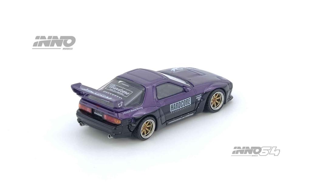 Inno Models Масштаб Mazda RX7 PANDEM ROCKET BUNNY Фиолетовый Готовое изделие 1/64 (FC3S) RX7FCP-PB