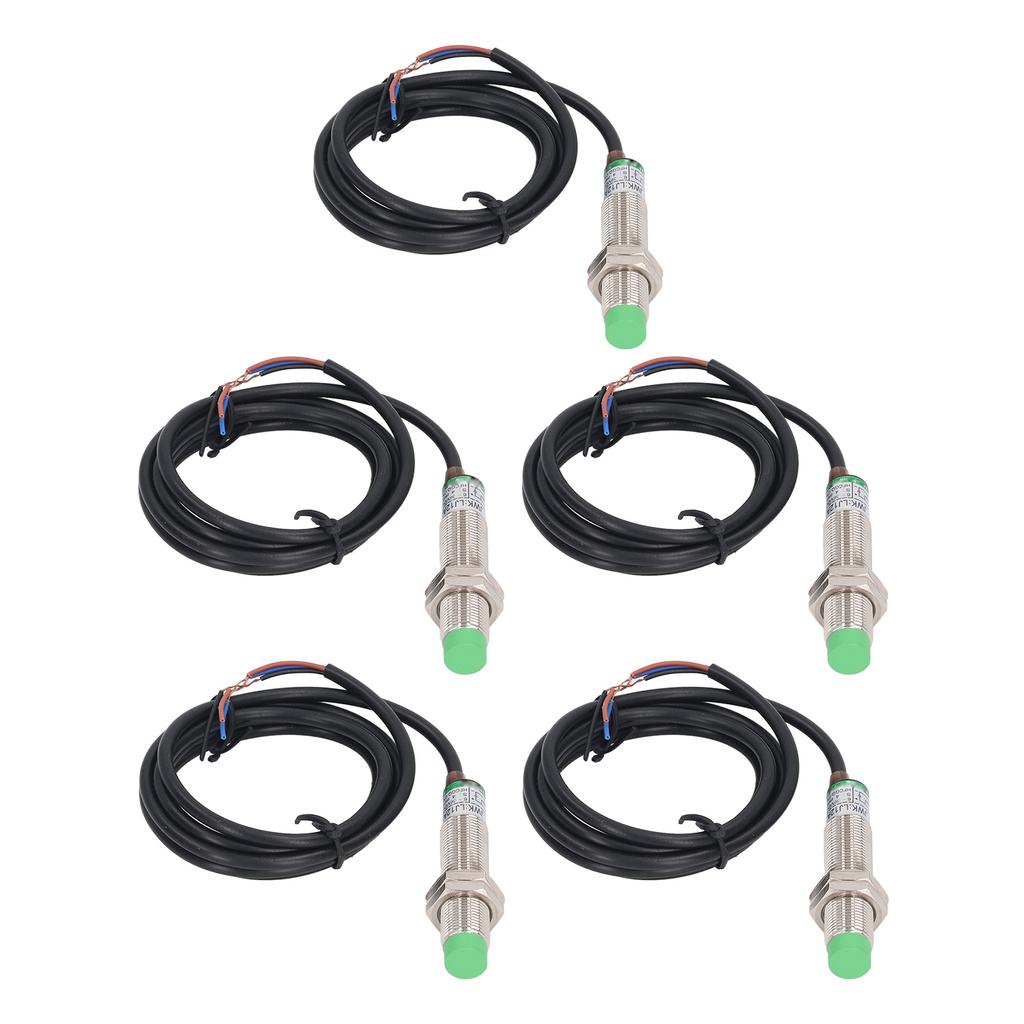 5 шт. Индуктивный датчик приближения M12 Датчик приближения NPN NC IP65 Водонепроницаемый бесконтактный переключатель