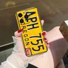 Счастливый номерной знак Чехол для телефона Для iphone Apple 17 AIR 16E 16 15 14 13 12 11 Pro XR Max 8 7 Plus TPU Чехол