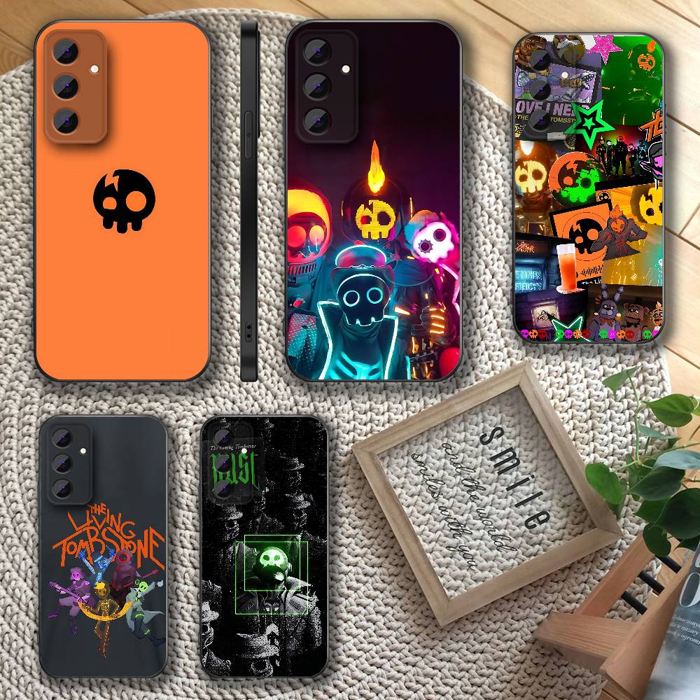The L-Living T-Tombstone Phone Case For Samsung S22,S24,S20,S25,S23,S30,S26,Ultra,Plus,5G ,Fe,Lite Black Cover