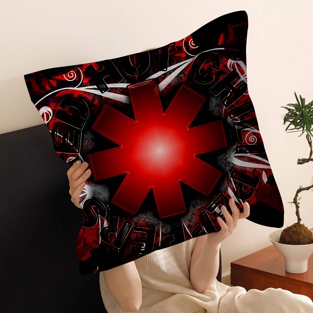 Rock Band R-Red Hot Chilis Pillow Cover Sofa Cushion Cover Home Room Decoration Children Gift