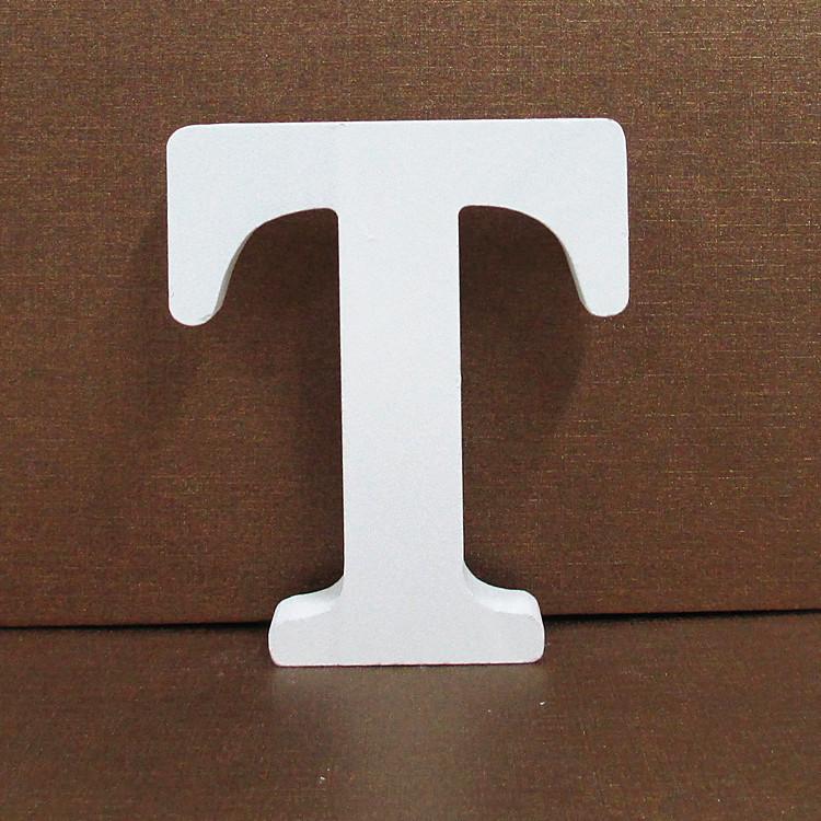 White Wooden Letter & Number Ornaments Home Wedding Decor Photo Shooting Props