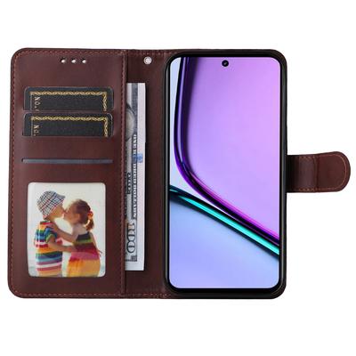 Чехол для Realme C67 4G из ПУ-кожи с текстурой теленка, с магнитной застежкой и кошельком
