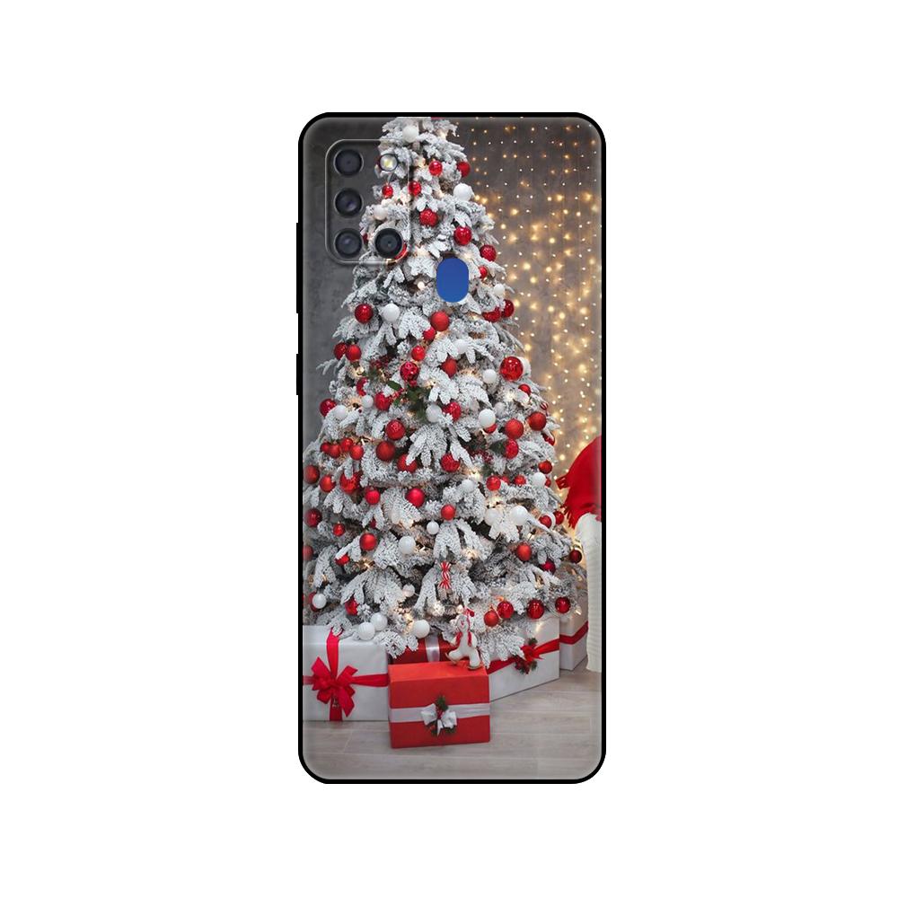 Черный чехол из ТПУ для Samsung Galaxy A50 50S A30S A10 A01 A11 A21S A31 A41 A51 A71 M21 M30S S10 LITE Чехол на Рождество и Новый год
