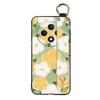 Fashion Design Flower Phone Case For OPPO Reno12F 5G Protective Wristband Kickstand Waterproof Wrist Strap Durable Ring