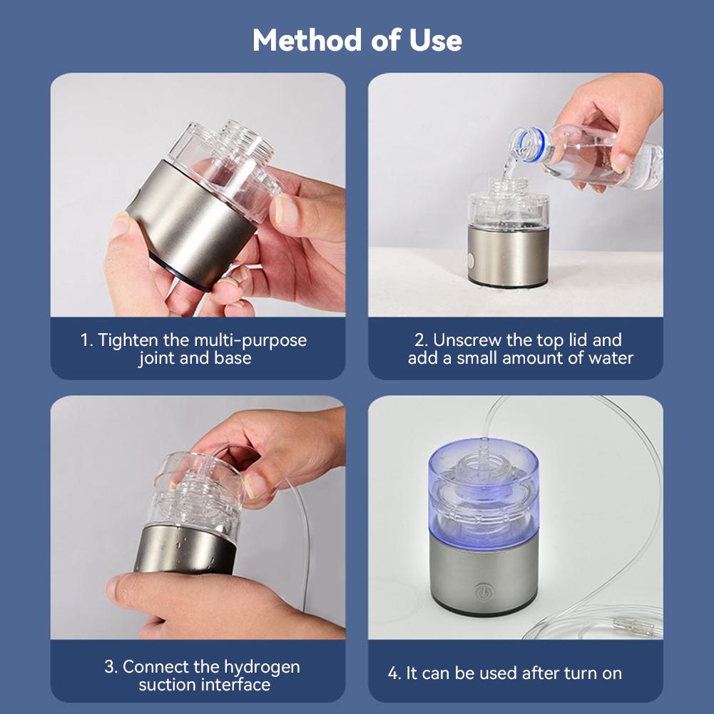 450ml Hydrogen-Rich Water Cup Electric Hydrogen Absorption Water Generator Bottle Filter Portable Hydrogen Absorption 1200MAH