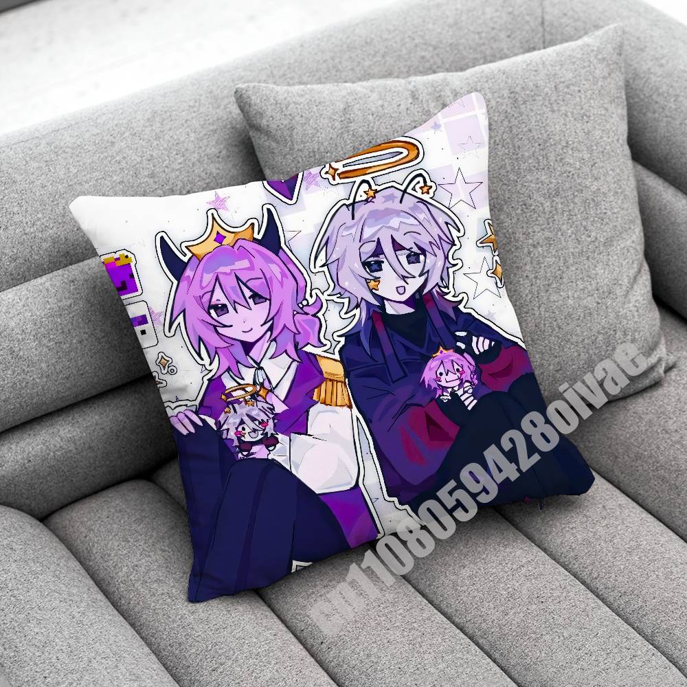 For Wemmbu Eggchan Tax Duo Throw Pillow Case Decoration 30Cm 45X45Cm Square Car Pillowcase Case