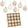6cm Plastic Flocked Festival Christmas Ball Pendant Set Holiday Decorative Pendants Window Display Tree Balls