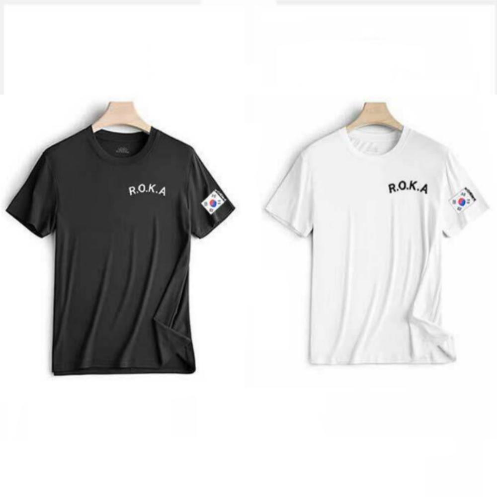 Black/White-Short Sleeve ROKA T-Shirts 2 Numbers
