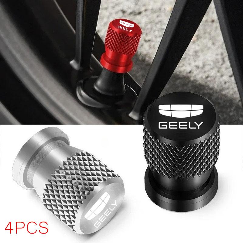 4 шт. для Geely Atlas Coolray Emgrand EC7 EC8 X7 EX7 CK2 Колпачки на ниппель колеса автомобиля Покрышки Ствол шины Воздухозащитные Водонепроницаемые