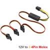 8Pin/6Pin к Sata жесткий кабель адаптера питания Соединительный кабель 12V к 4Pin Molex HDD шнур питания