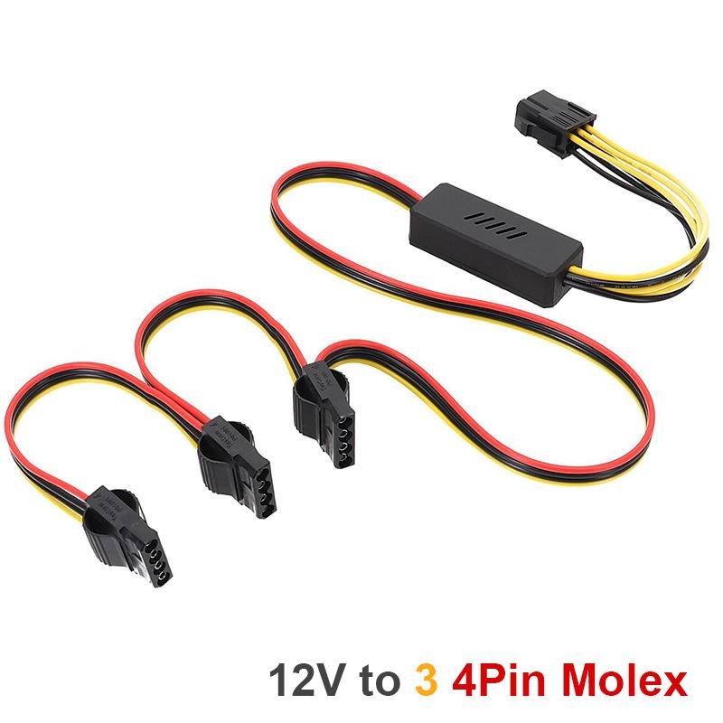 8Pin/6Pin к Sata жесткий кабель адаптера питания Соединительный кабель 12V к 4Pin Molex HDD шнур питания