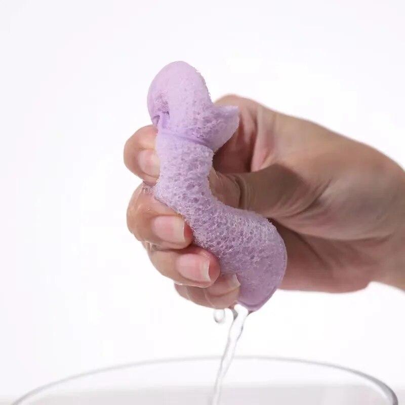 Натуральный очищающий спонж для мытья лица Konjac Konnyaku Exfoliator Очищающая губка Многоразовый инструмент для глубокой очистки лица