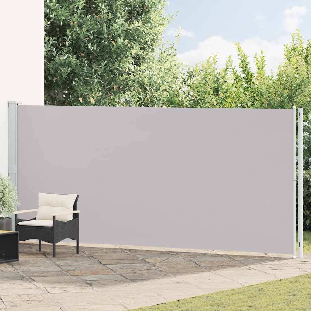 Vidaxl Wysuwana Markiza Boczna Na Taras, 180 X 600 Cm, Szara