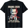 Футболка «Обама 2028: Поскольку правил больше нет»
