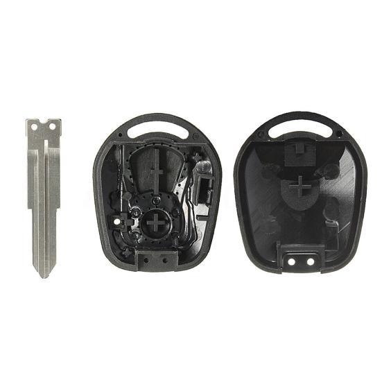 2Button Uncut Blade Remote Key Case Fob Shell for Actyon Ssangyong Kyron Rexton