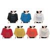 Solid Color Knit Cover Hollow Design Warm Scarves Fashion Knitted Shawl  Korean Style