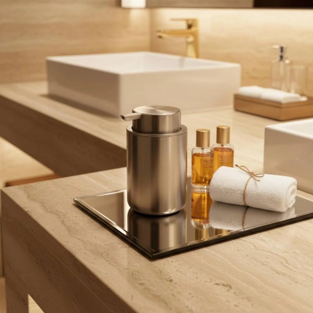 160ml Stainless Steel Soap Dispenser Leakproof Lotion Dispenser Soap Lotion Bottle Bathroom