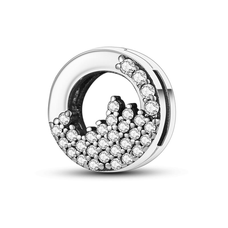 Новые бусины-подвески из стерлингового серебра 925 пробы с геометрическими линиями подходят для оригинального браслета своими руками для изготовления ожерелий с подвесками для женщин