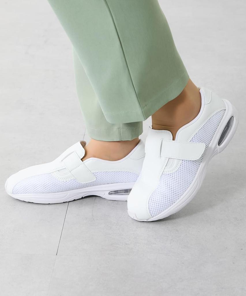 Женские туфли медсестры Nissen Laine Original на липучках с воздушной подошвой, темно-синие, размер 23