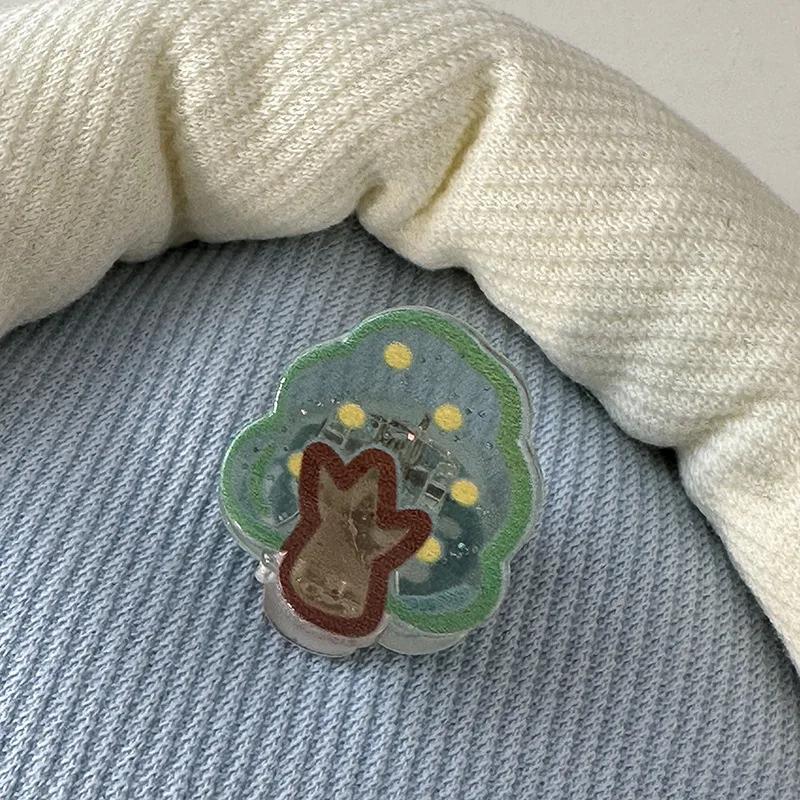 Супер милые маленькие заколки для волос для детей прозрачные акриловые заколки с мультяшными животными аксессуары для волос для девочек