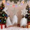 1PC Acrylic Christmas Christmas Elements Christmas Tree Pendant Decoration Atmosphere Gift Feather Decoration Holiday