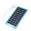 Solar Panel with Light Handle Blue 5V 5W USB Portable Solar Panel Charger for Outdoor Camping