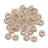 50 Pieces Natural Wooden Beads Large Hole Spacer Bead Jewelry Making Charms