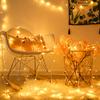 1/3/4/10M LED Outdoor Lights Garland Fairy Light Battery-operated Waterproof Christmas Ornament Wedding Garden New Year's Decor