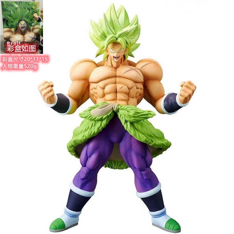 Dragon Ball Z Super Saiyan Figures Set, Large Standing Statues of Goku Vegeta Gogeta Broly SS4, Collector Anime Model Toys