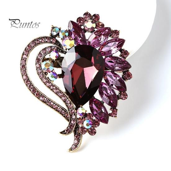 Креативная брошь с блестящими стразами, инкрустированная стеклом, в форме сердца, пальто, булавка с лацканами, платье, шаль, шапка, шарф, значок, аксессуары для пальто
