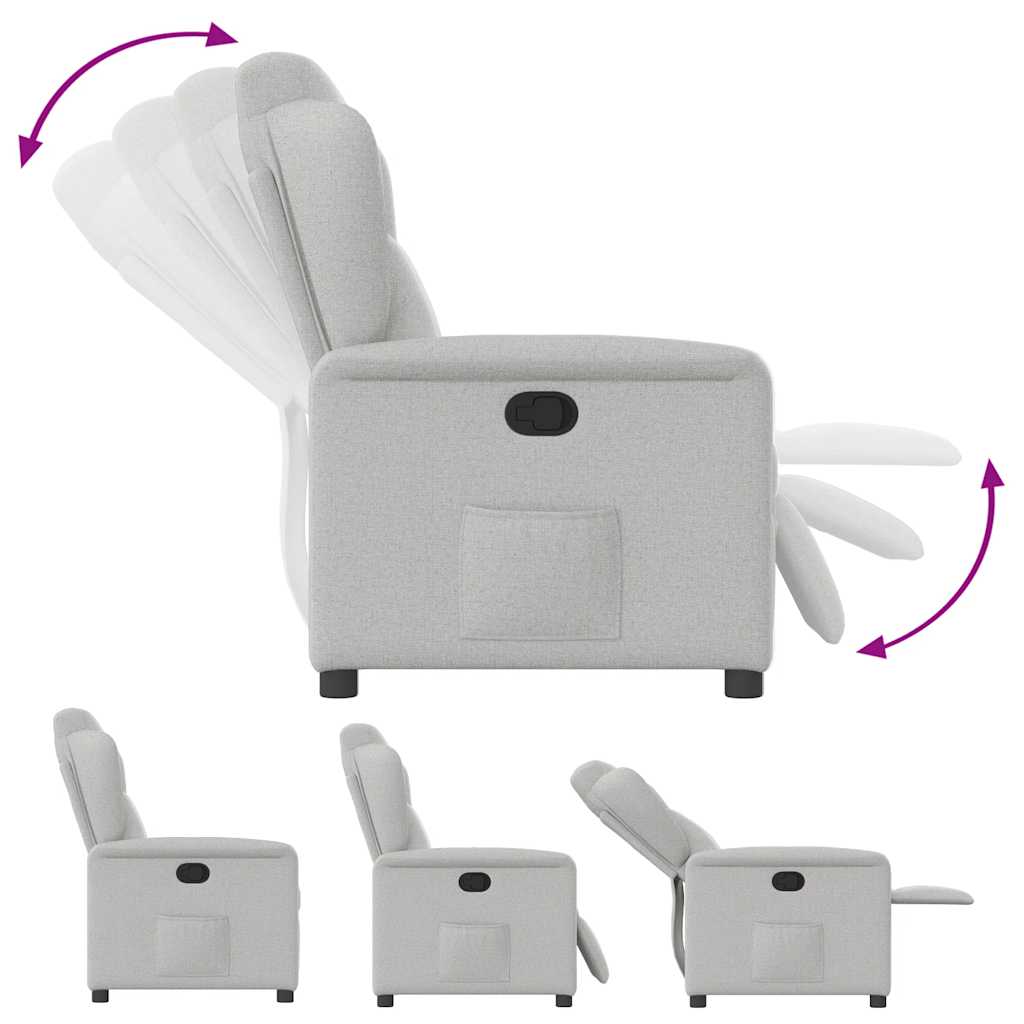 Relaxation Armchair Cloud Grey Fabric
