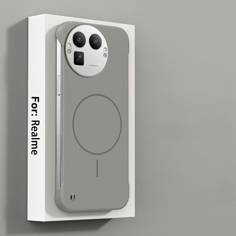 Чехол MagSafe без рамок для Realme GT 8 Pro, ультратонкий, безрамочный, жесткий, из поликарбоната, магнитный чехол для Realme GT8 GT 8 Funda