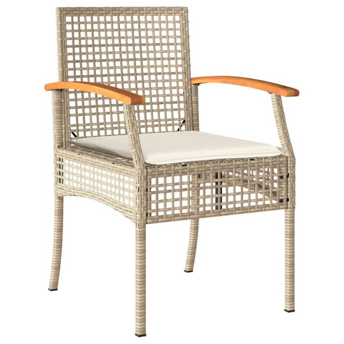 VidaXL Ensemble à Manger de Jardin avec Coussins 7 pcs, Table et Chaise de Terrasse, Meubles de Patio, Mobilier d'Extérieur, 3213629