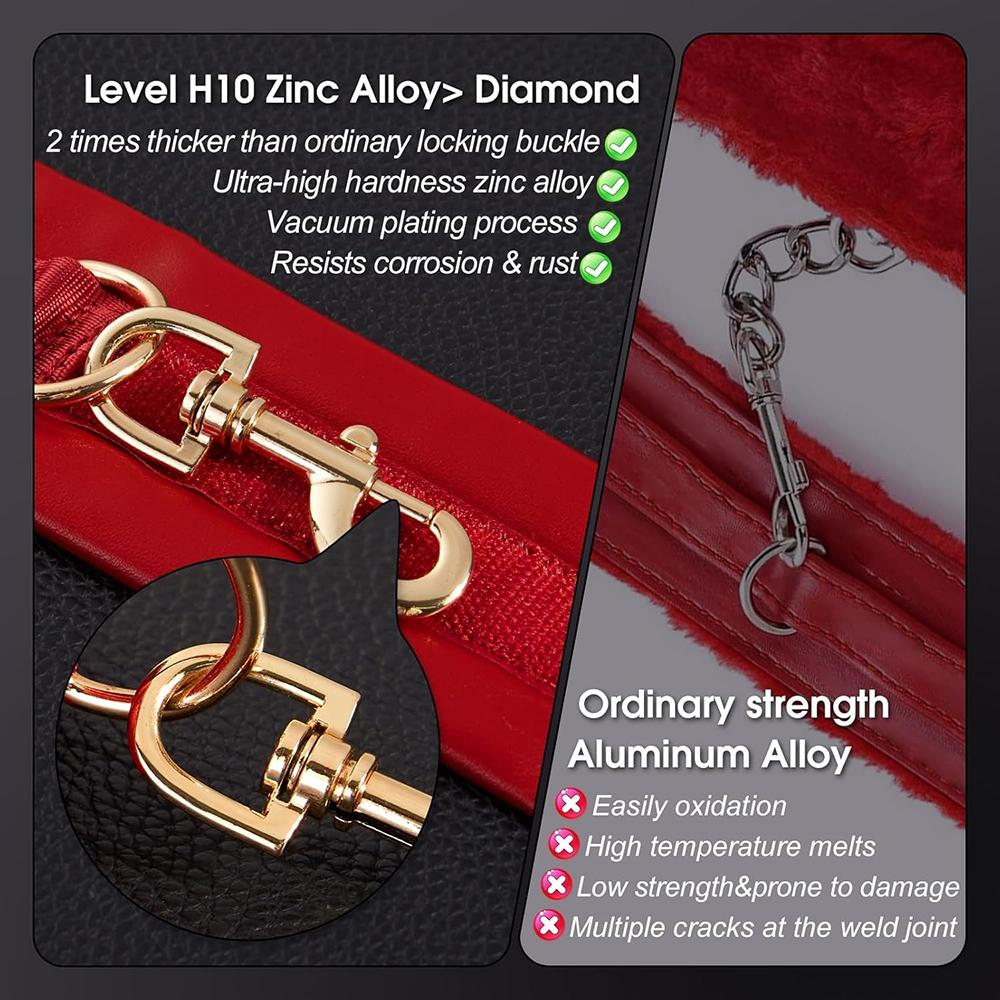 Секс-игрушки для женщин Флирт Регулируемые Эротические Наручники Шея Лодыжка Бндаж Жгут Открытые Взрослые Пара Раб Ограничения