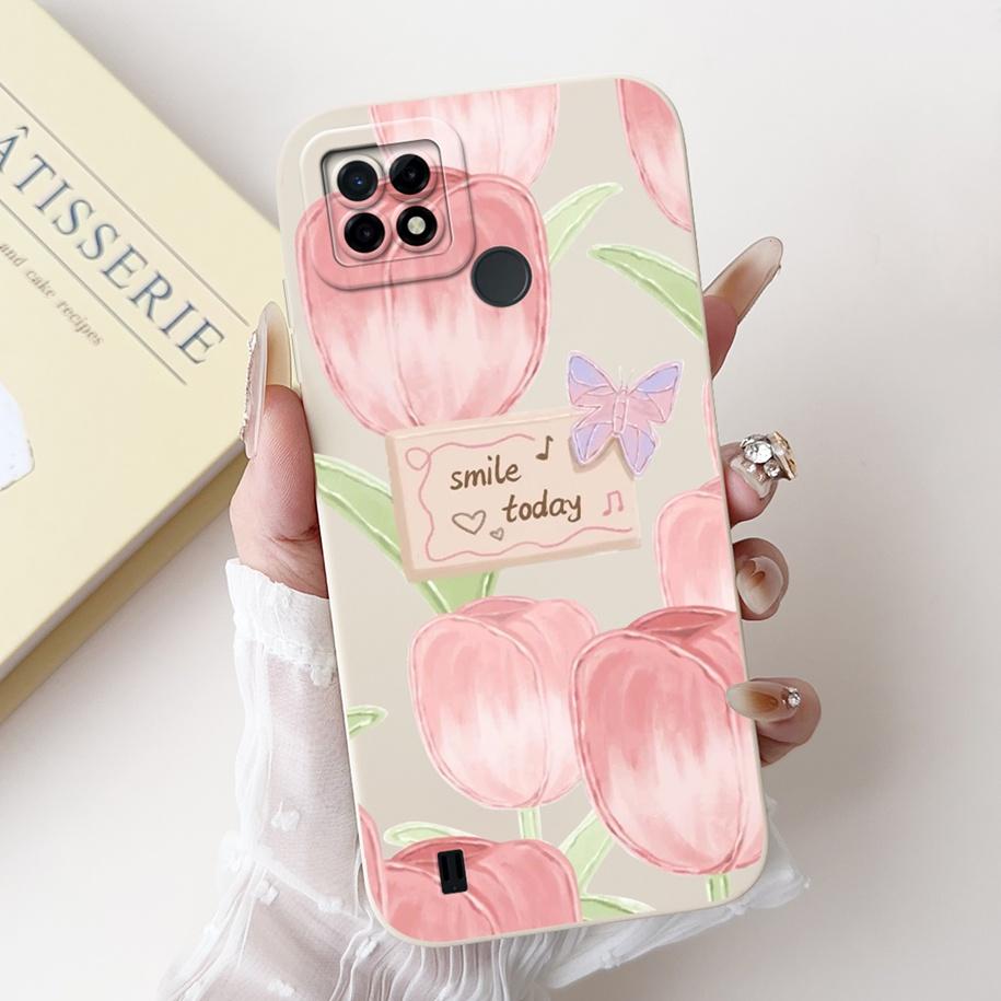 Чехол для Realme C21 RMX3201 Чехол для Realme C25 Популярный подсолнух Мягкий силиконовый чехол для телефона Для Realme C25S C25Y C21Y C 21 C 25 Capa