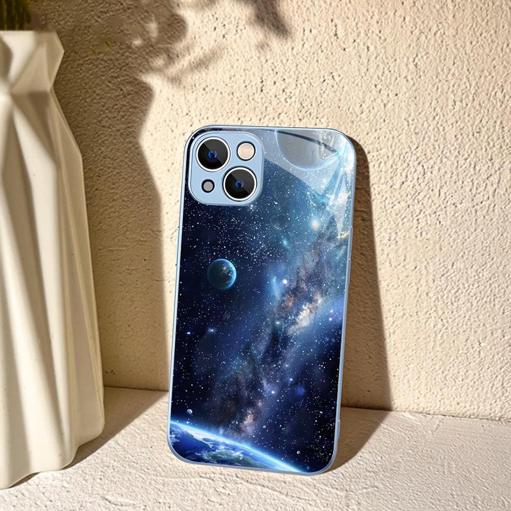 Чехол для телефона 'Космическая Вселенная Галактика' для iPhone 14 13 12 Mini 11 Pro XS Max X XR 14 Plus Защитное стекло