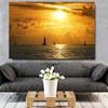Парусный спорт и закат HD фотографии постеры принты парусник сюрреалистический океан птицы пейзаж холст живопись настенное искусство Декор в гостиную
