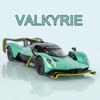 1:24 GT2 Валькирия Модель Игрушки Сплав Литье под Давлением Машинки Двери Открываются со Световой Музыкой Инерционный Миниатюрный Транспорт Спортивная Машинка Игрушка для Мальчика