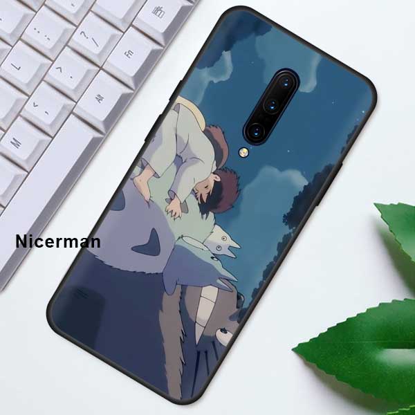 Чехол аниме Studio Ghibli Тоторо для Oneplus 7T 7 8 Nord Pro 5G Z 6 6T One Plus 8 OnePlusNord, черный силиконовый чехол для телефона