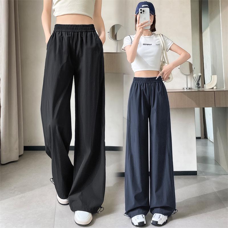 Женские летние быстросохнущие брюки для хайкинга 2025 года с защитой от солнца, манжетами, карманами карго и прямым кроем