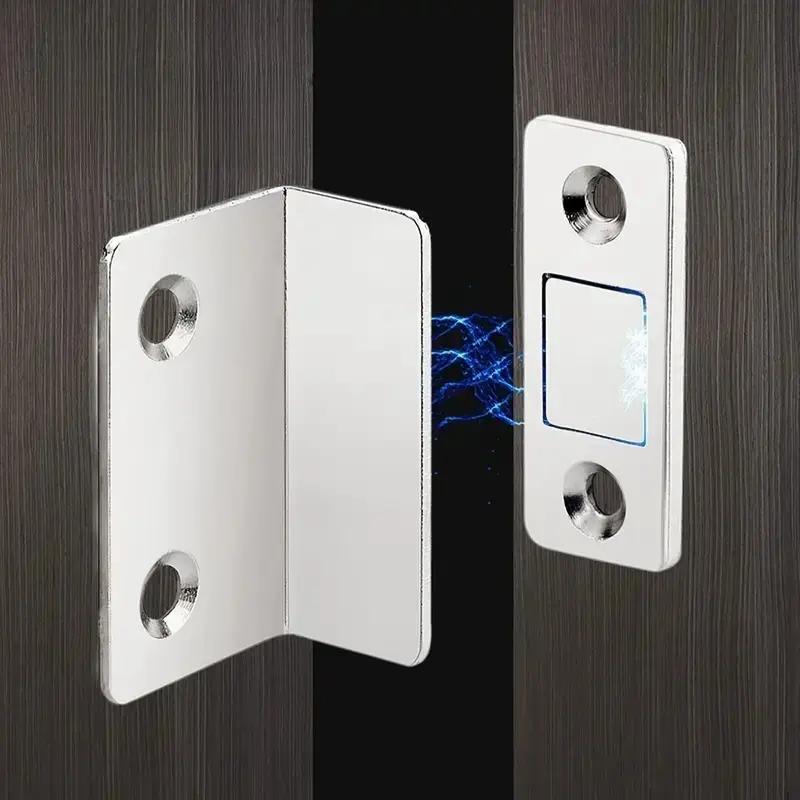 1/3/5/10 шт. L-образный магнитный дверной доводчик, самоклеящийся невидимый дверной присоска для шкафа, магнитная полоска, патч-фиксатор двери