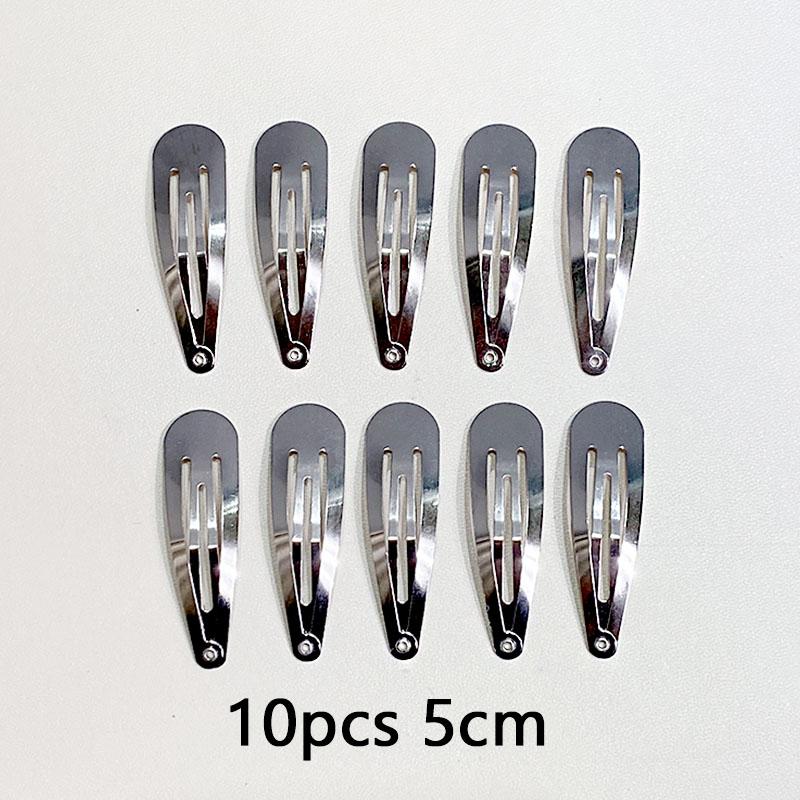 10/20/30pcs/set Women Silver Gold Black Waterdrop Shape Basic Alloy Hair Clips BB Hairpins Barrettes Fashion Hair Accessories